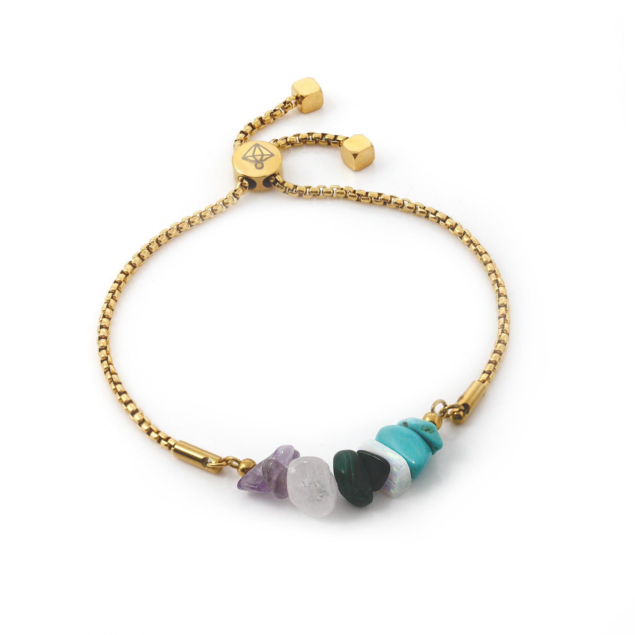 Light Blue Angelite Gemstone Bracelet, Bracelet Type: Elastic, Size:  8mm(Beads) at Rs 350/piece in Khambhat